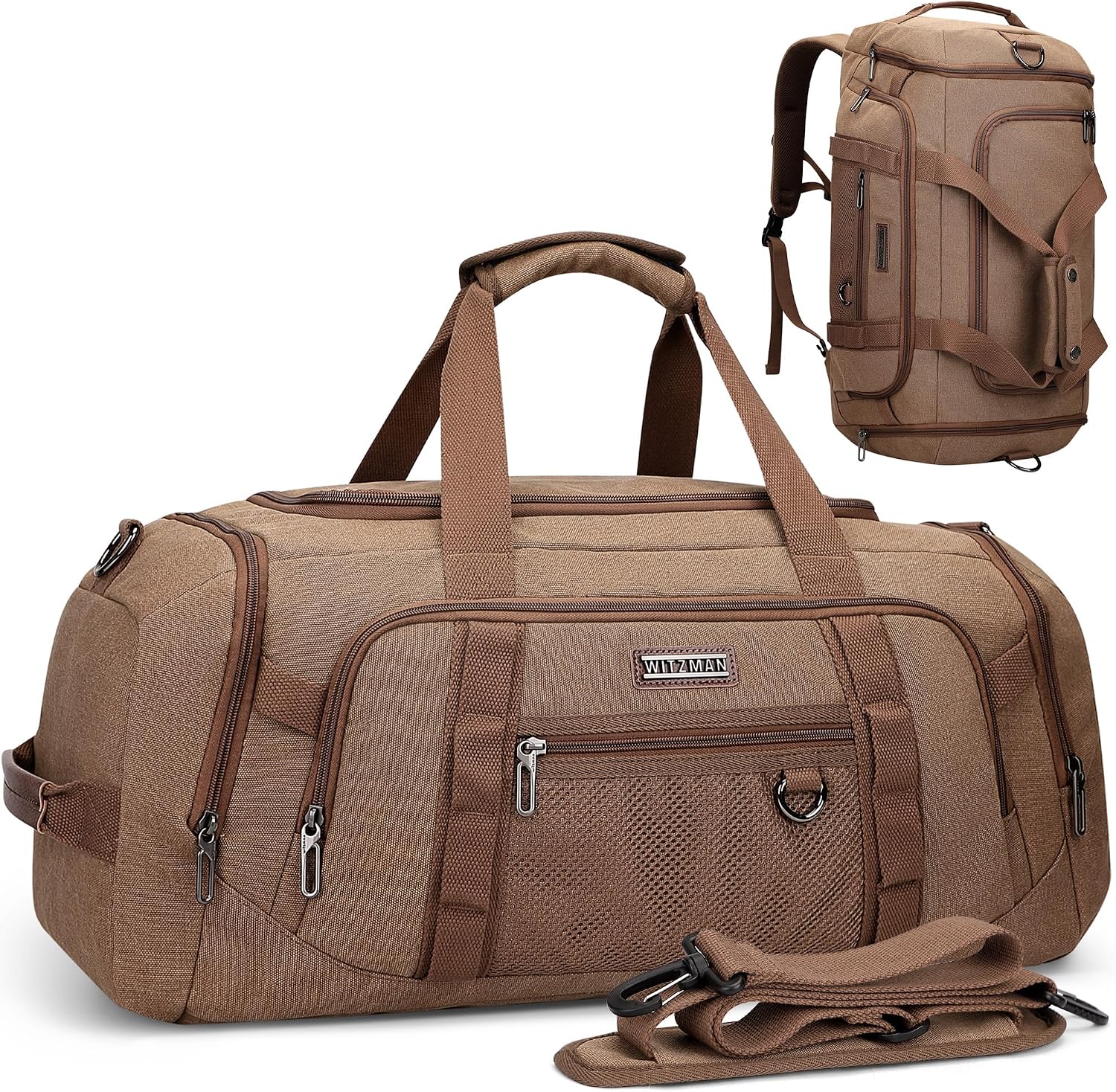 Men'S Shoes - Canvas-Reisetasche für Männer 3-in-1 Konvertierbarer Rucksack