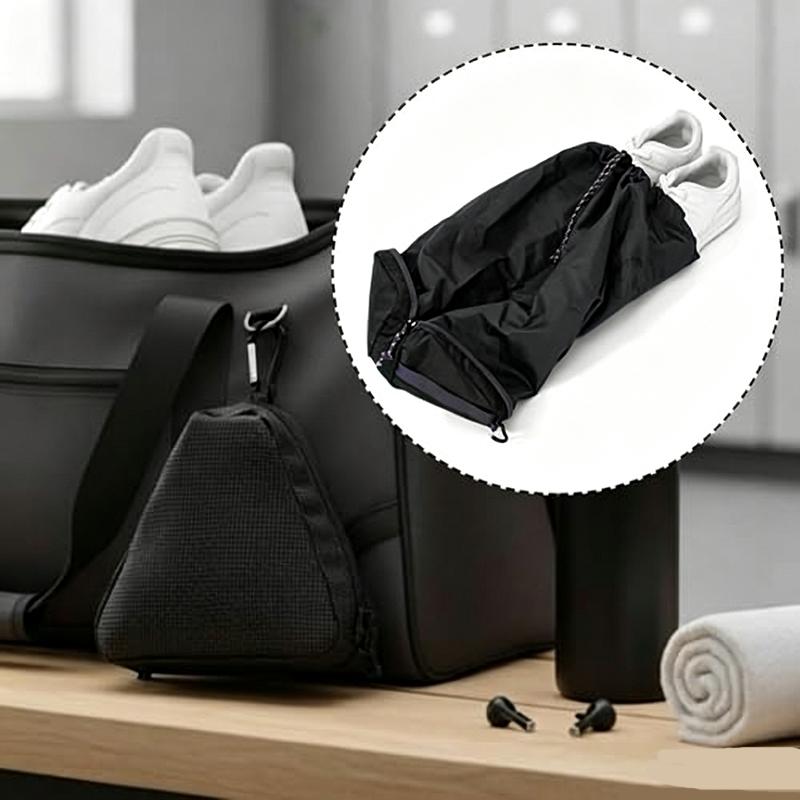 Men'S Shoes - Faltbare Reise-Schuhtasche, schwarze Schuhaufbewahrungstasche, tragbarer Schuh-Organizer